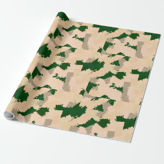 Papel De Presente Desert Oasis Camo