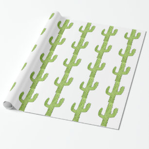 Papel De Presente Deserto Do Deserto Do Cactus Plantas Cactus Design