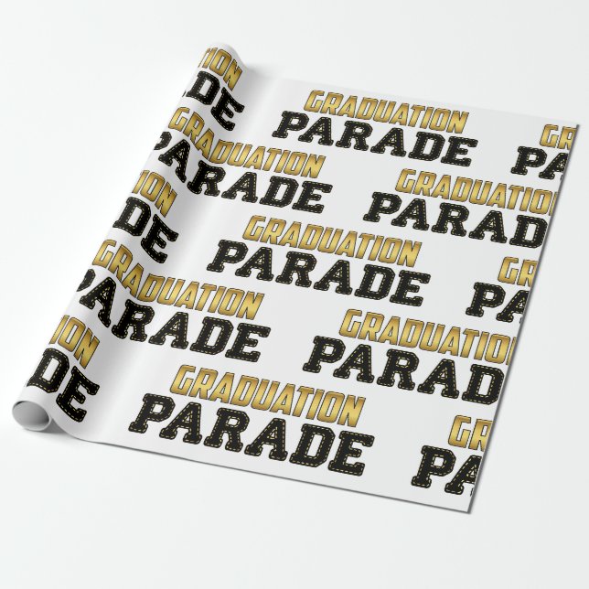 Papel De Presente Desfile de Formatura Drive By (Desenrolado)