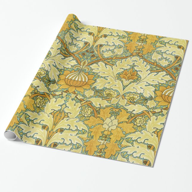 Papel De Presente Design #11 de William Morris em SusieJayne (Desenrolado)