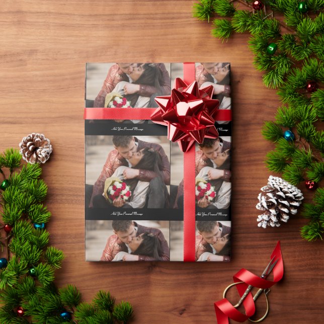 Papel De Presente Design a sua própria foto (Presente de Natal)