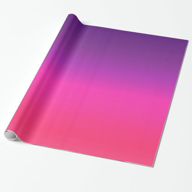Papel De Presente Design abstrato neon Purple e cor-de-rosa (Desenrolado)