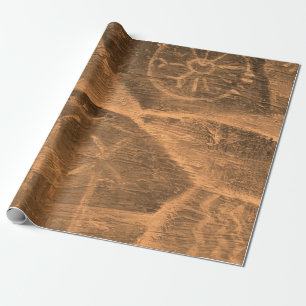Papel De Presente design antigo na parede da caverna. história da an