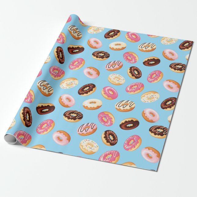 Papel De Presente Design com rosquinha (Desenrolado)