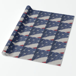 Papel De Presente Design da bandeira americana, envoltório de