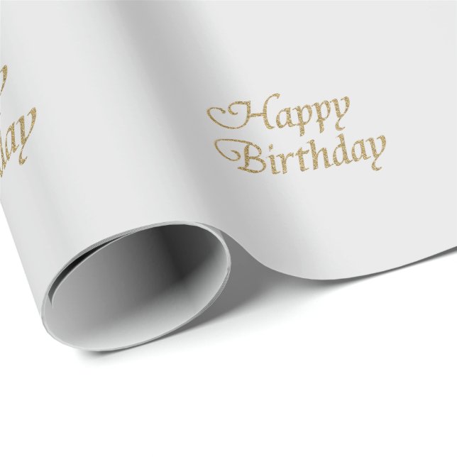 Papel De Presente Design de Aniversário Feliz (Ponta do rolo)