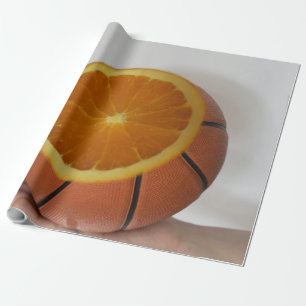 Papel De Presente Design de basquete legal