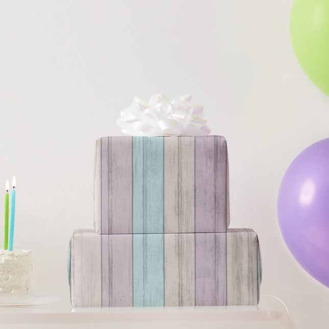 Papel De Presente Design de Beach Wood (Presentes para festas)