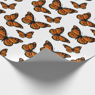 Papel De Presente Design de borboleta Monarch - Papel de enrolamento