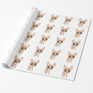 Papel De Presente Design de Cachorro Chihuahua
