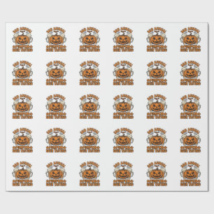 Papel De Presente Design de Camisa de Halloween Vintage de Prova de