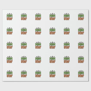 Papel De Presente Design de Camisa de Mãe Vintage Monstro de Hallowe