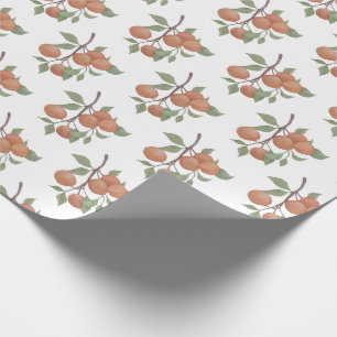 Papel De Presente Design de citrinos/caule de laranja Elegante