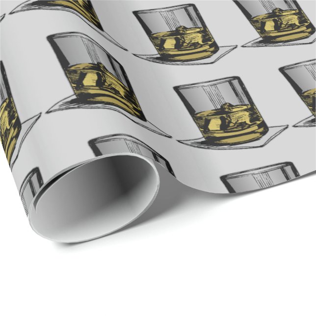Papel De Presente Design de Coquetel e Guardanapo (Ponta do rolo)