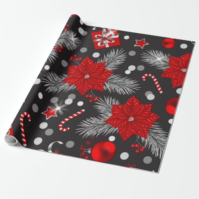 Papel De Presente Design de decoração de Natal (Desenrolado)