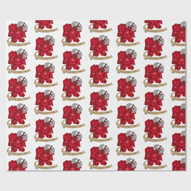 Papel De Presente Design de Dice Barbary (Aberto)