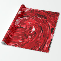 Design de espiral preto branco vermelho