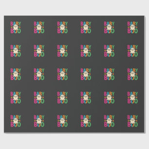 Papel De Presente Design de Fantasma de Halloween Baby Boo_1