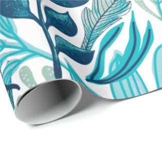 Papel De Presente Design de folhagem tropical Nature