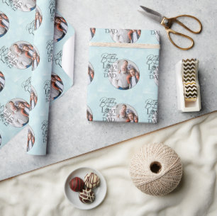 Papel De Presente Design de Foto com Caligrafia para Chamada de Aniv