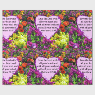 PAPEL DE PRESENTE DESIGN DE FOTO FLORAL PURPLE 22:37