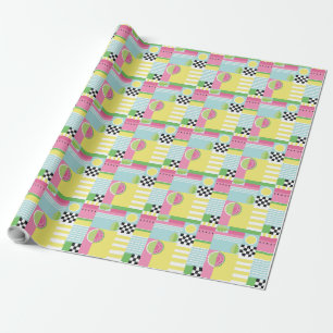 Papel De Presente Design de fruta de Verão, mosaico colorido