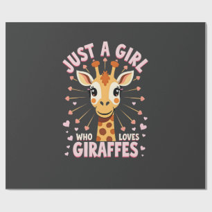 Papel De Presente Design de girafa engraçado para mulheres meninas S