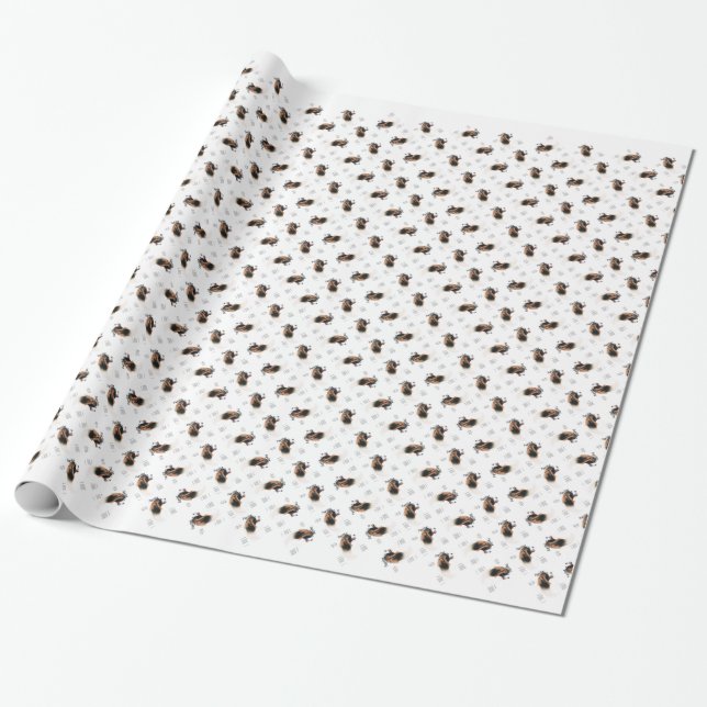 Papel De Presente Design de História de Papillon (Phalene) (Desenrolado)
