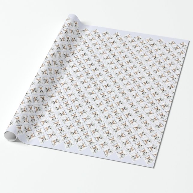 Papel De Presente Design de História de Pembroke Welsh Corg (Desenrolado)