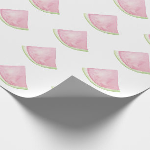 Papel De Presente Design de melancia de aquarela
