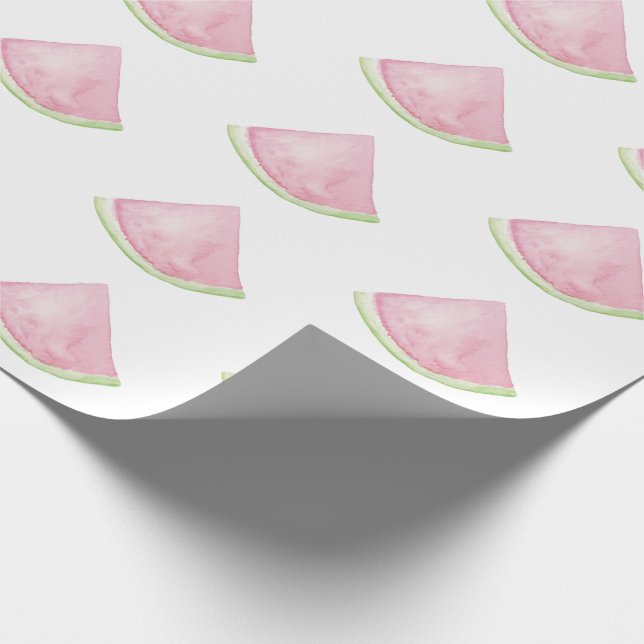 Papel De Presente Design de melancia de aquarela (Ponta)