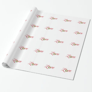 Papel De Presente Design de Natal Amar Feriado de Natal
