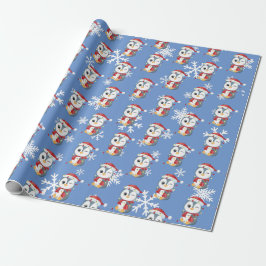 Papel De Presente design de Natal "Pingouin"