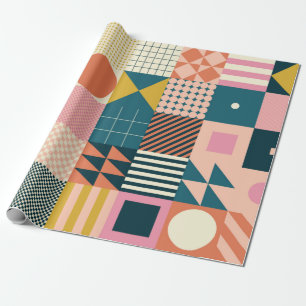 Papel De Presente Design de padrão abstrato geométrico moderno com