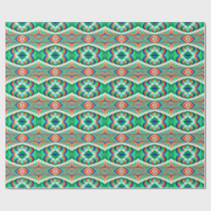 Papel De Presente Design de padrão clássico de tendência de multicor