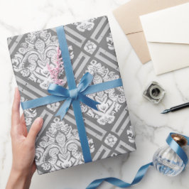 Papel De Presente Design de Padrão Clássico do ornamentado