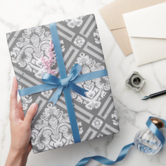 Papel De Presente Design de Padrão Clássico do ornamentado