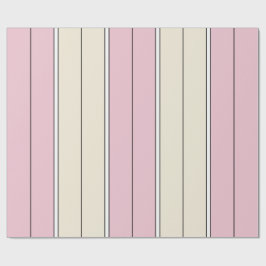 Papel De Presente Design de padrão de listra vertical em cor suave