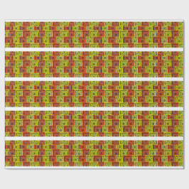 Papel De Presente Design de Padrão Geométrico Bauhaus