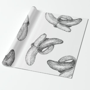 Papel De Presente Design de padrão sem costura ou fundo com banana.