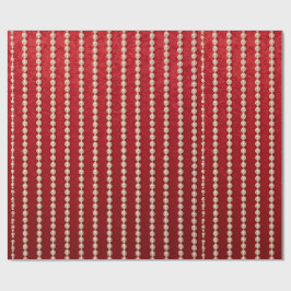 Papel De Presente Design de Pérola com Visual em Veludo Vermelho e B