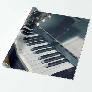 Papel De Presente Design de Piano bonito