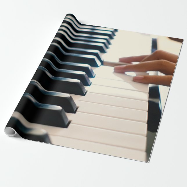 Papel De Presente Design de Piano legal (Desenrolado)