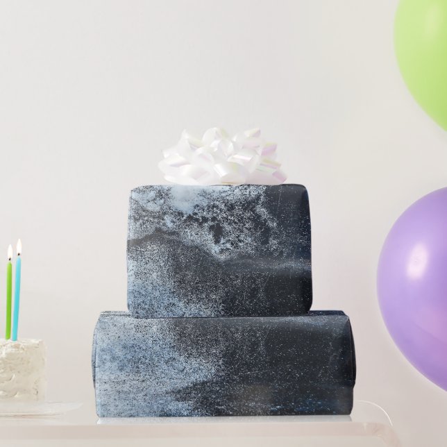 Papel De Presente Design de pintura Abstrato Grungy (Presentes para festas)