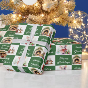 Papel De Presente Design de ratos de Natal