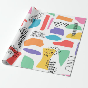 Papel De Presente Design de superfície desenhada à mão. Textura a