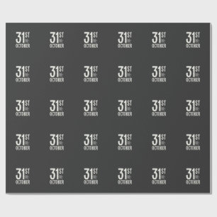 Papel De Presente Design de Teia de Aranha de Halloween de 31 de Out