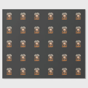 Papel De Presente Design de vetor de troca de doces de Halloween Axo