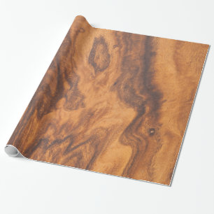 Papel De Presente Design de Wooden Brown