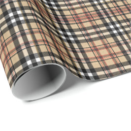 Papel De Presente Design de xadrez clássica